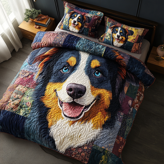 Wagging Down Under 3-Piece Quilted Bedding Set NCU0DV4314