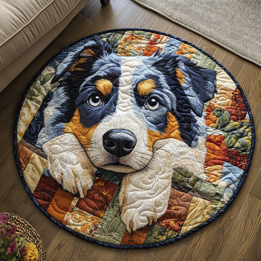 Wagging Down Under Quilted Round Mat NCU0DV4380