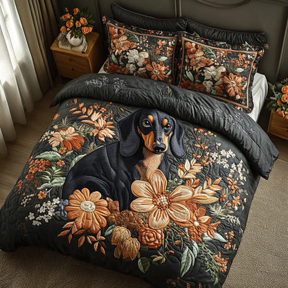 Wagging Stroll 3-Piece Quilted Bedding Set NCU0DV7288