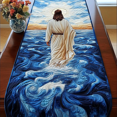 Walk on Water Quilted Table Runner NCU0NT5159