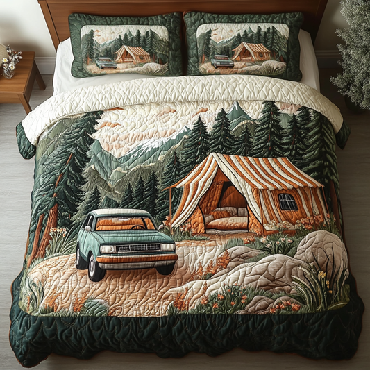 Wander Bed 3-Piece Quilted Bedding Set NCU0VH5435