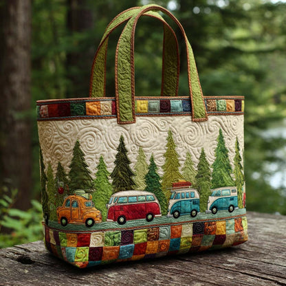 Camping Quilted Tote Bag NCU0VT233