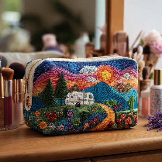 Wander the Mountains Quilted Makeup Bag NCU0PT9480