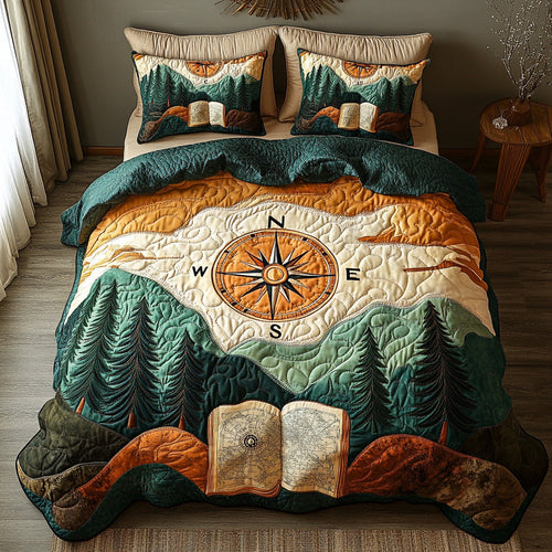 Wanderer Mark 3-Piece Quilted Bedding Set NCU0DV7312