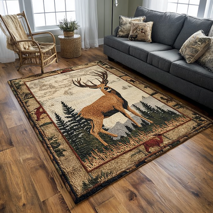 Wandering Deer Area Rug NCU0DK10527