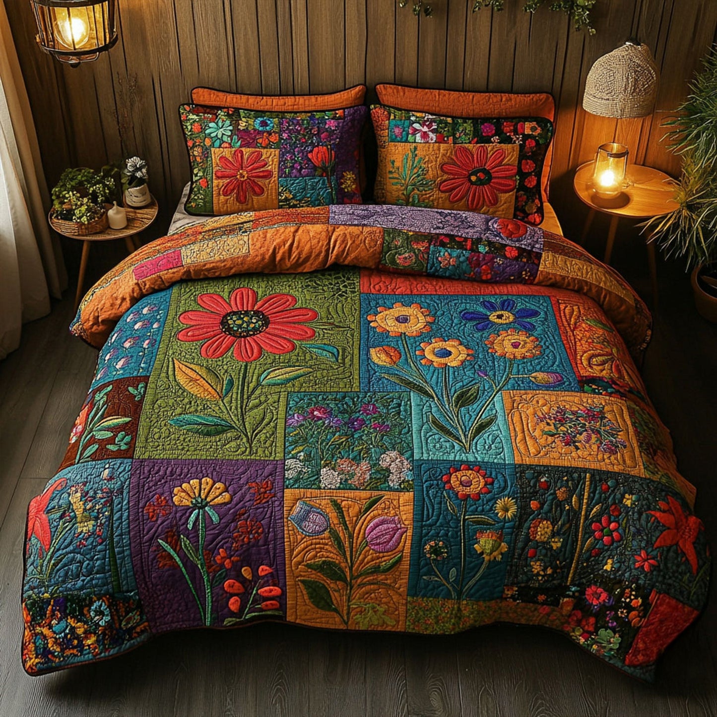 Wanderlust Spirit 3-Piece Quilted Bedding Set NCU0PT7039