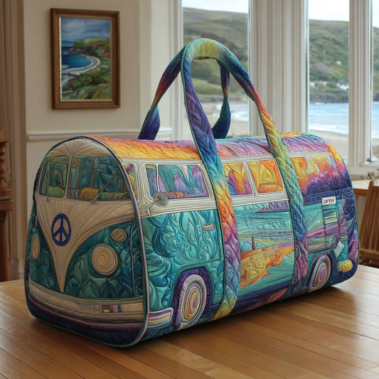 Wanderlust Wheels Quilted Duffle Bag NCU0PT8933