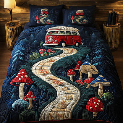 Wanderlust Wonderland 3-Piece Quilted Bedding Set NCU0PT4038