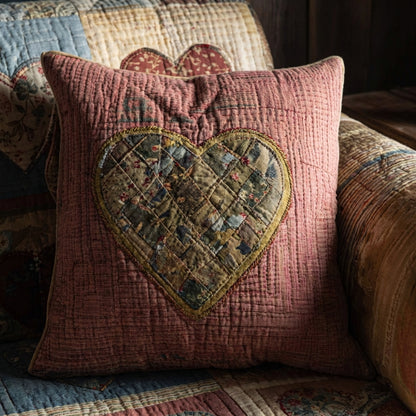 Warm Hearts Quilted Pillow Case NCU0DV9129