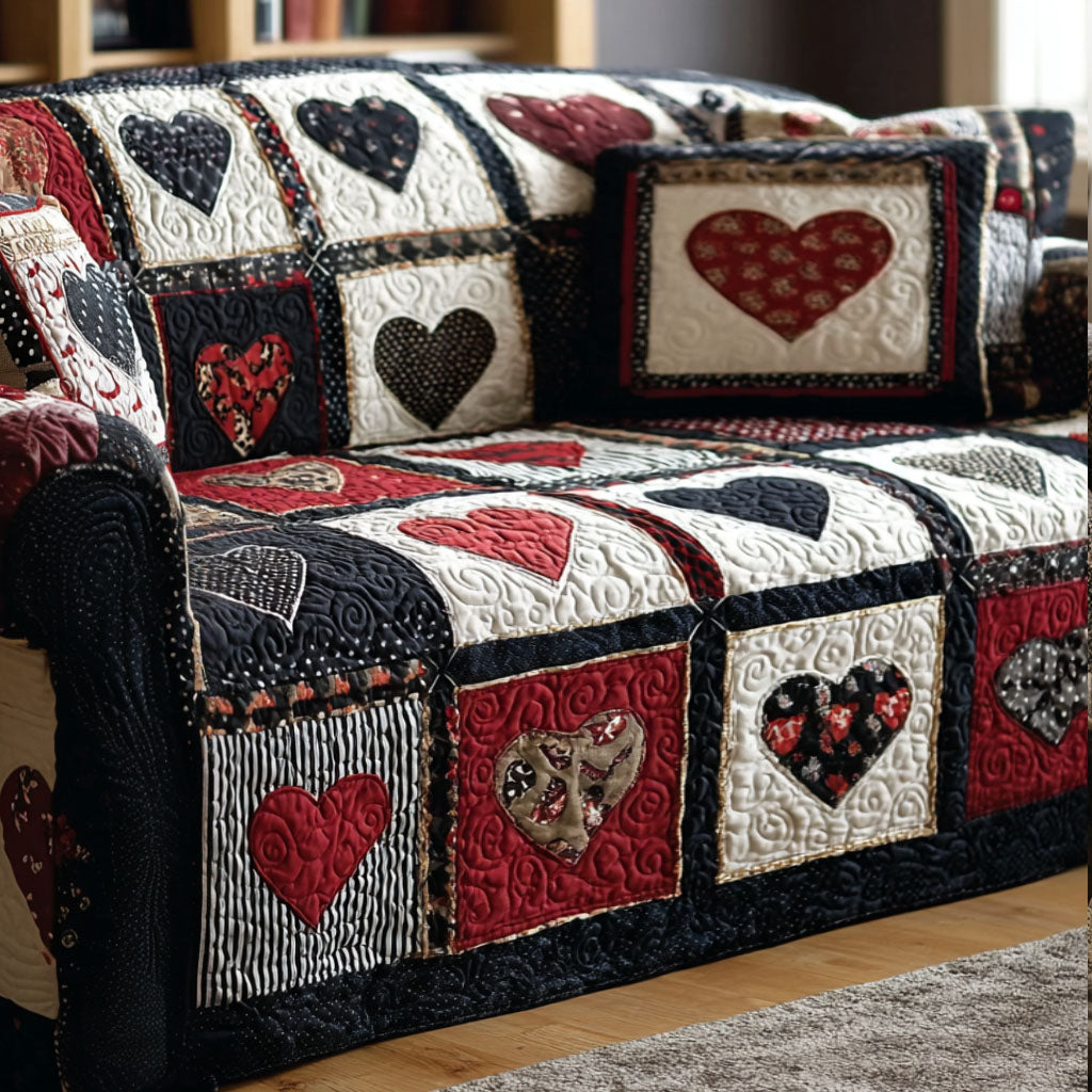 Warm Affection Quilted Sofa Cover NCU0NT11890