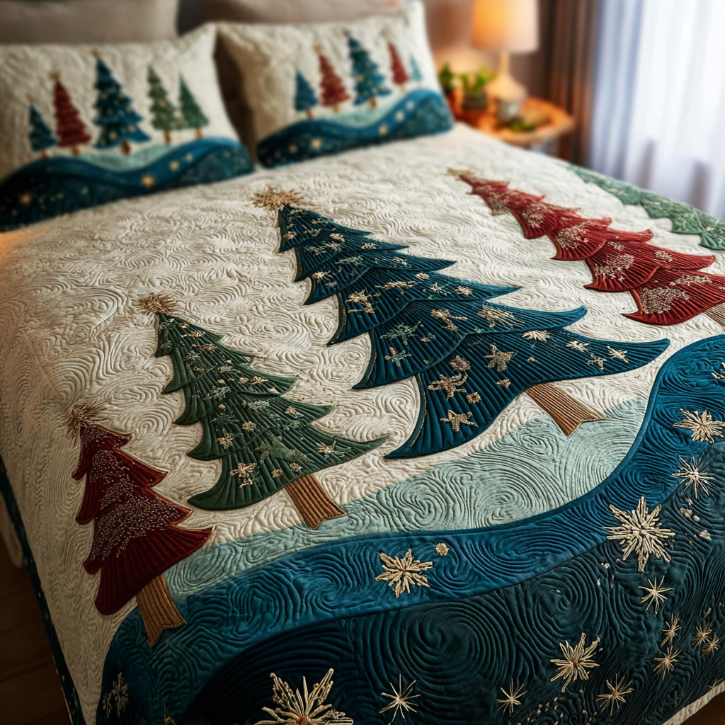 Warm Cabin 3-Piece Quilted Bedding Set NCU0DK11381