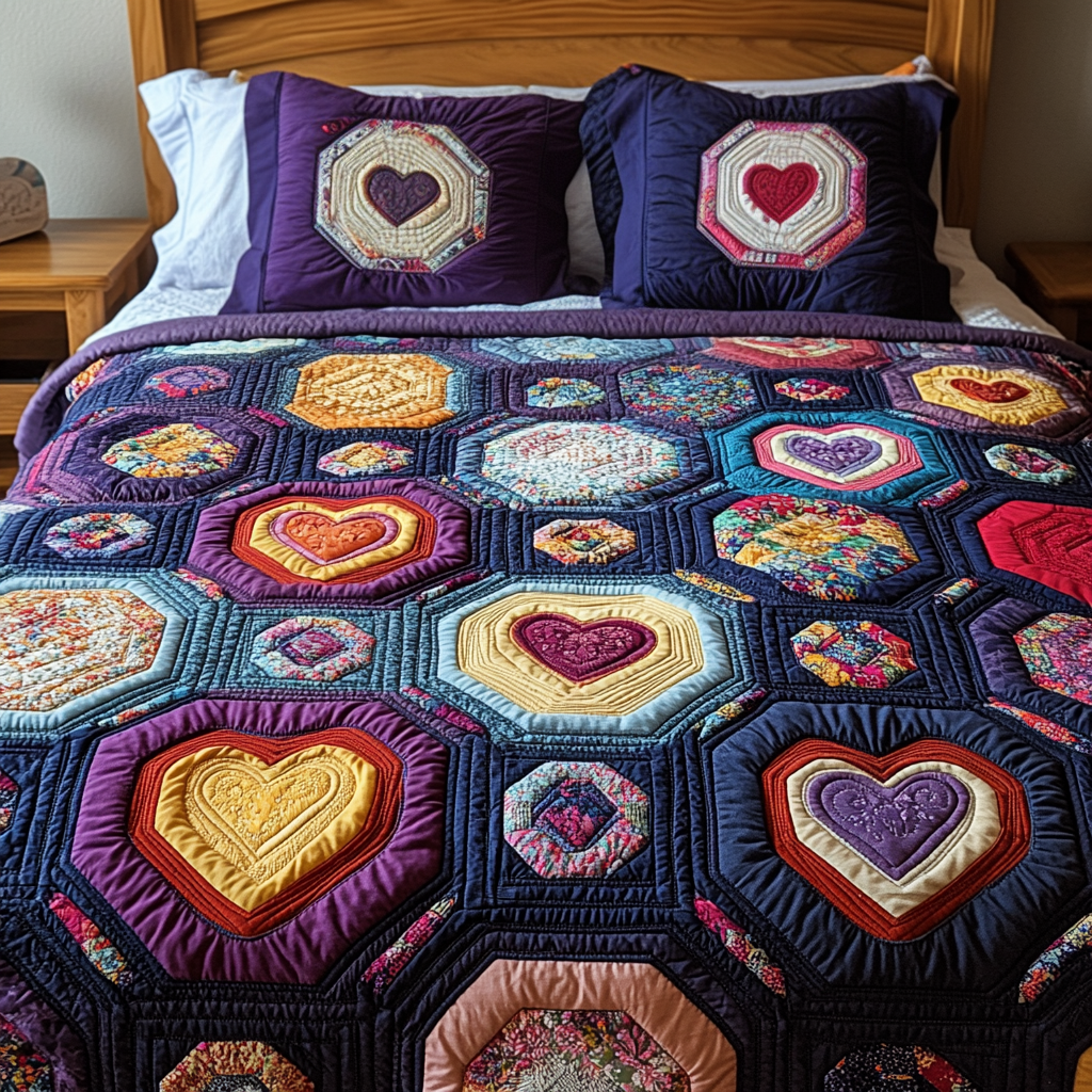 Warm Embrace 3-Piece Quilted Bedding Set NCU0VH2344