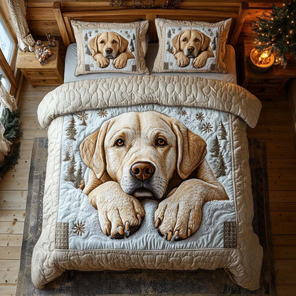 Warm Embrace 3-Piece Quilted Bedding Set NCU0XD1554