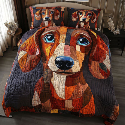 Warm Gaze 3-Piece Quilted Bedding Set NCU0NT4993