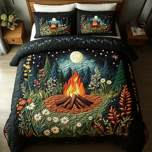 Warm Glow 3-Piece Quilted Bedding Set NCU0DK7026