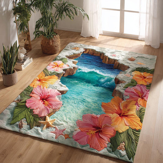 Warm Hibiscus Area Rug NCU0DV9256