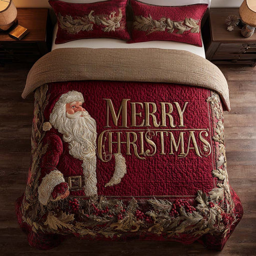 Warm Holiday 3-Piece Quilted Bedding Set NCU0NT11162
