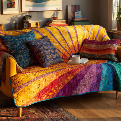 Warm Meadow Quilted Sofa Cover NCU0DK10853