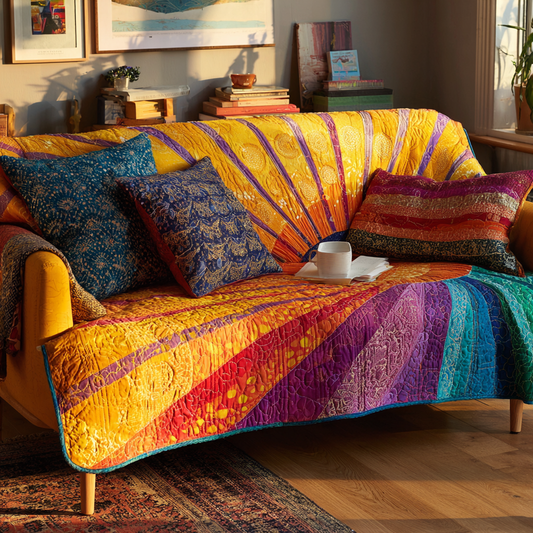 Warm Meadow Quilted Sofa Cover NCU0DK10853
