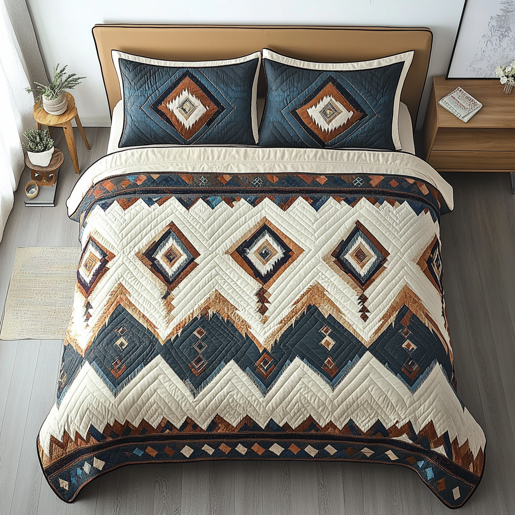 Warm Path 3-Piece Quilted Bedding Set NCU0DK8972 – Vantique