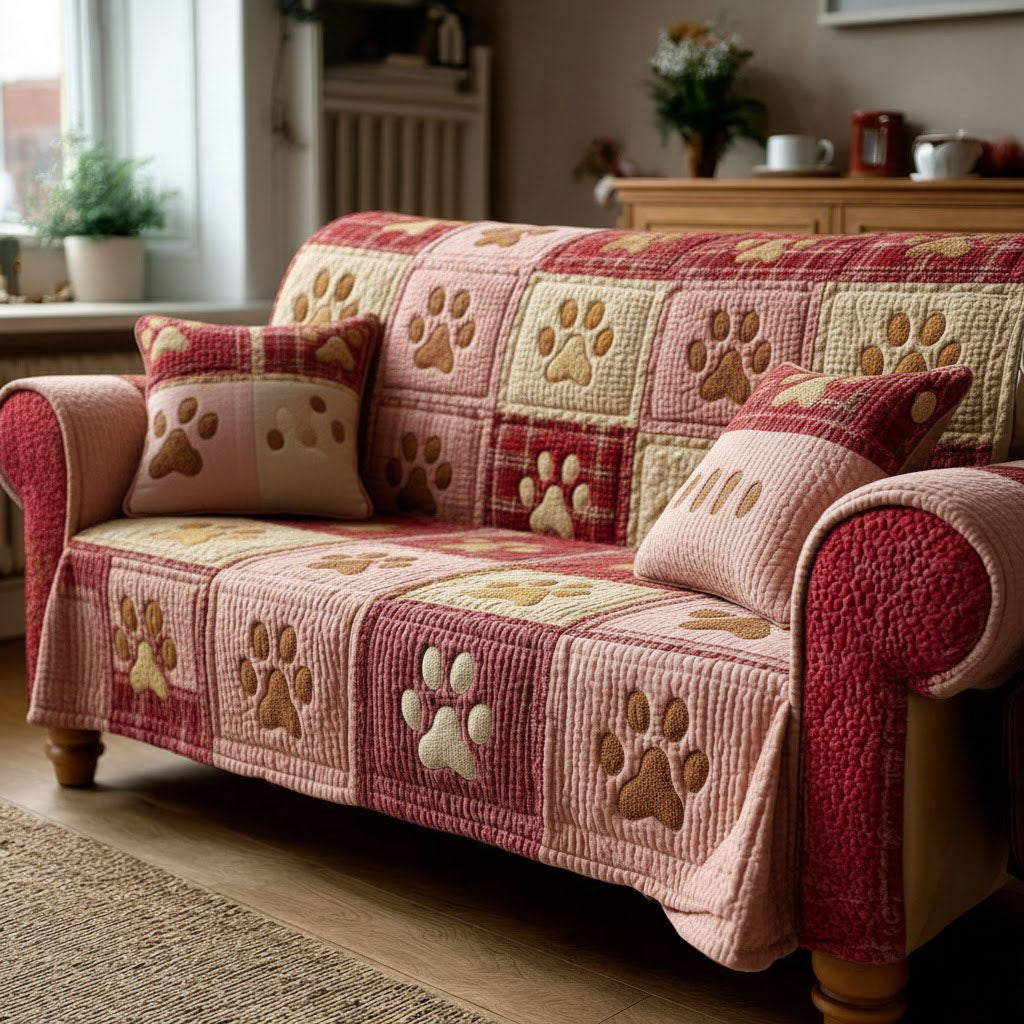 Warm Paw Haven Quilted Sofa Cover NCU0TV1420