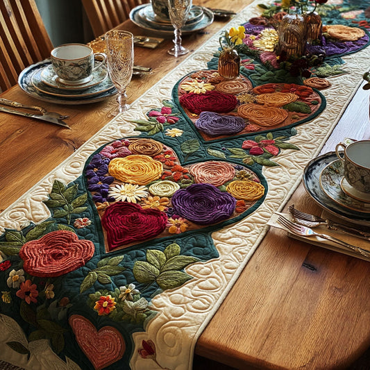 Warm Pieces Quilted Table Runner NCU0DK11731