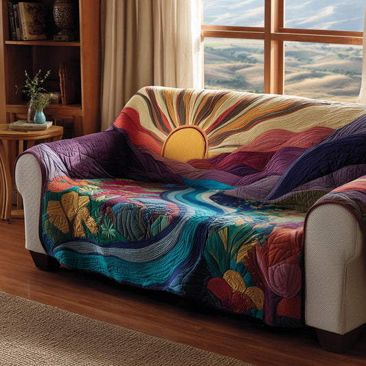 Warm Rays Quilted Sofa Cover NCU0DV9203