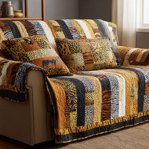 Warm Savannah Quilted Sofa Cover NCU0NT12118