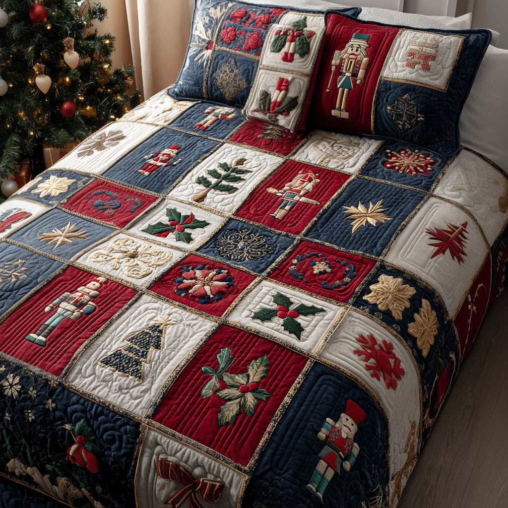 Warm Winter Wishes 3-Piece Quilted Bedding Set NCU0PT9602