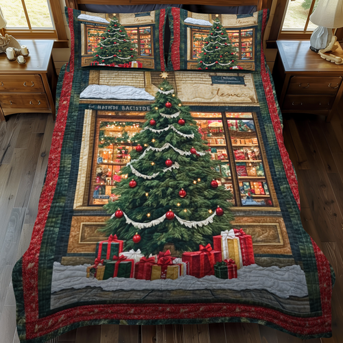 Warm Winter Wishes 3-Piece Quilted Bedding Set NCU0VH957