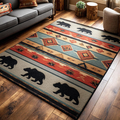 Warrior Bear Area Rug NCU0TD2446