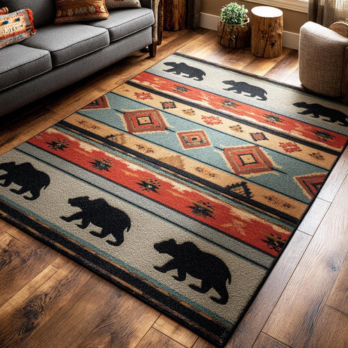 Warrior Bear Area Rug NCU0TD2446