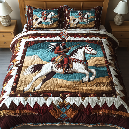 Warrior Honor 3-Piece Quilted Bedding Set NCU0VH1880