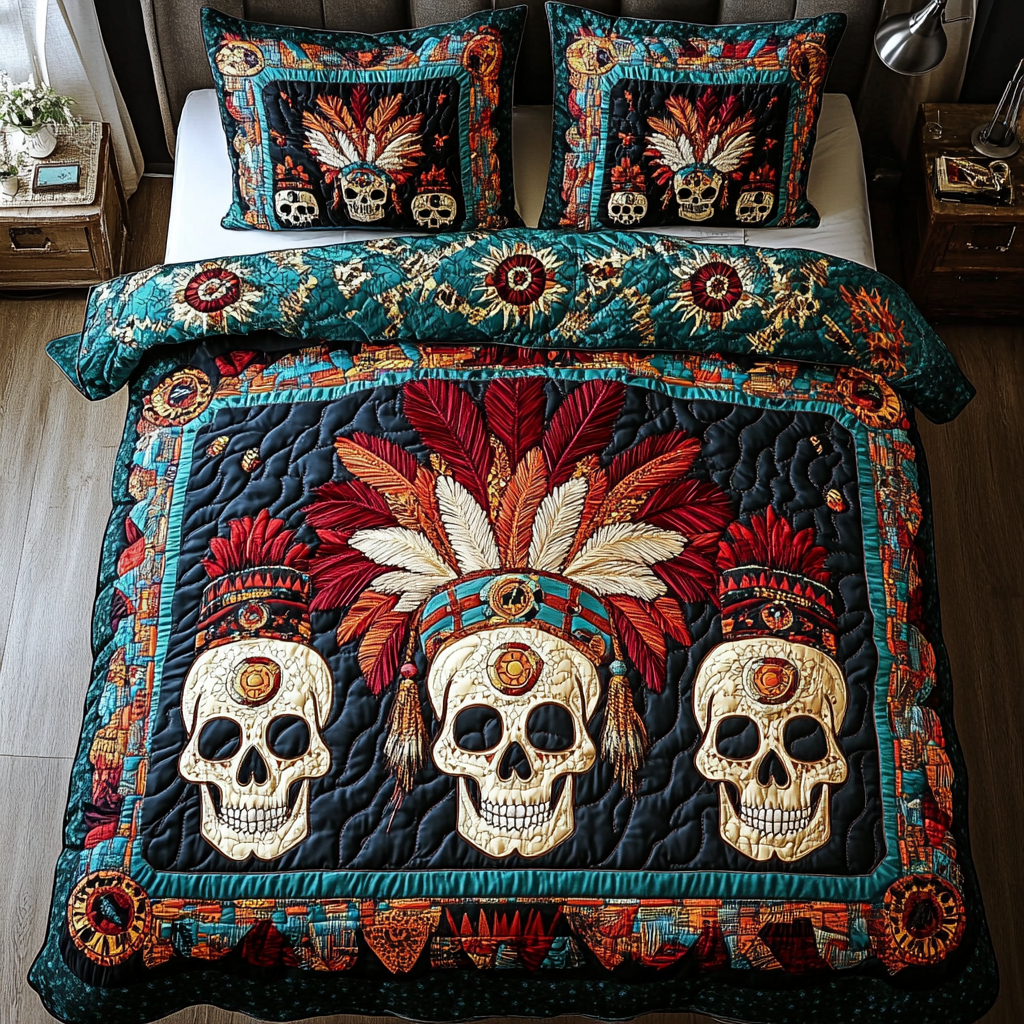 Warrior Legacy 3-Piece Quilted Bedding Set NCU0VH2773