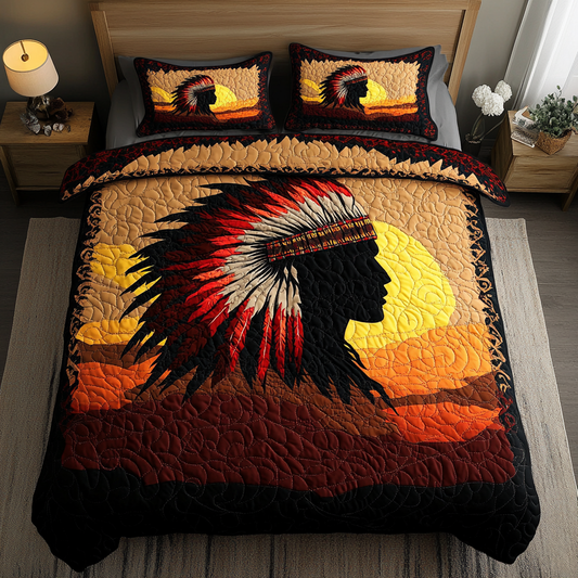 Warrior Pride 3-Piece Quilted Bedding Set NCU0DK3604