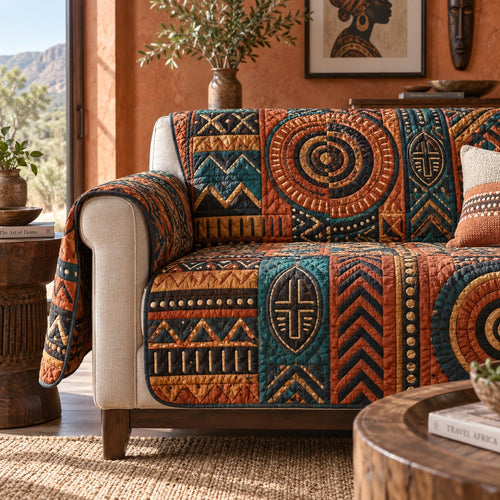 Warrior Shield Quilted Sofa Cover NCU0VL4024