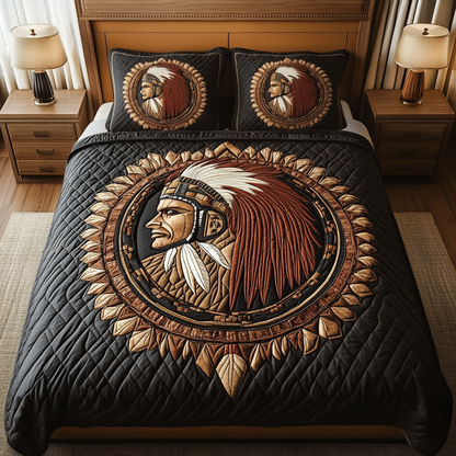 Warriors Courage 3-Piece Quilted Bedding Set NCU0VH1573