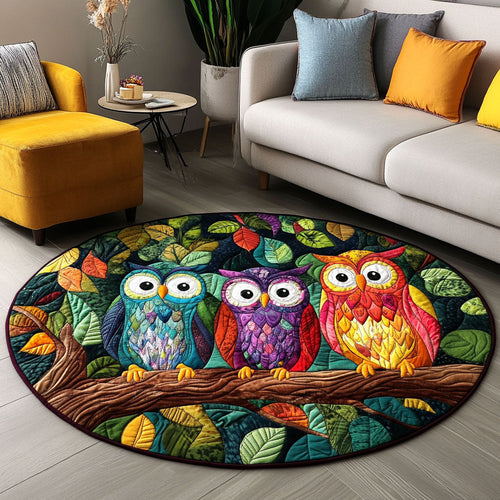 Watchful Souls Quilted Round Mat NCU0PT5861