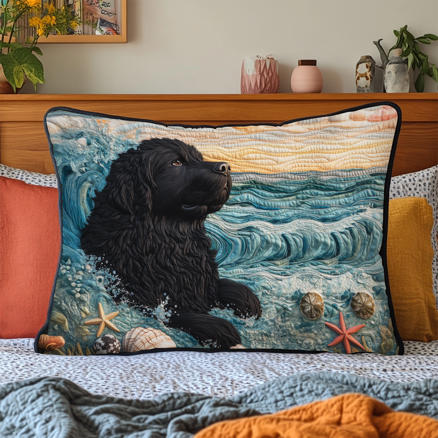 Water Rescue Wonders Quilted Bedding Pillow Case NCU0DV7366