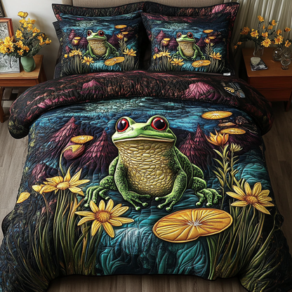 Water Whispers 3-Piece Quilted Bedding Set NCU0VH5252