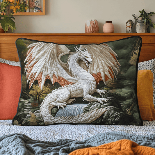 Waterfall Dragon Quilted Bedding Pillow Case NCU0DV3213