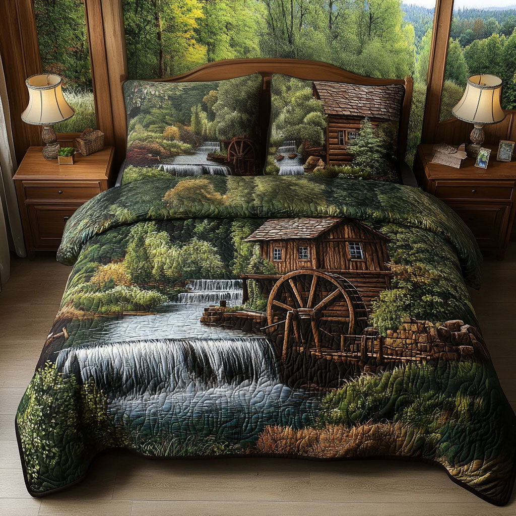Watermill Serenity 3-Piece Quilted Bedding Set NCU0PT7022