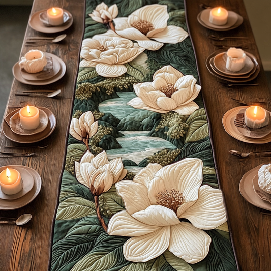 Waterside Floral Quilted Table Runner NCU0VH4727