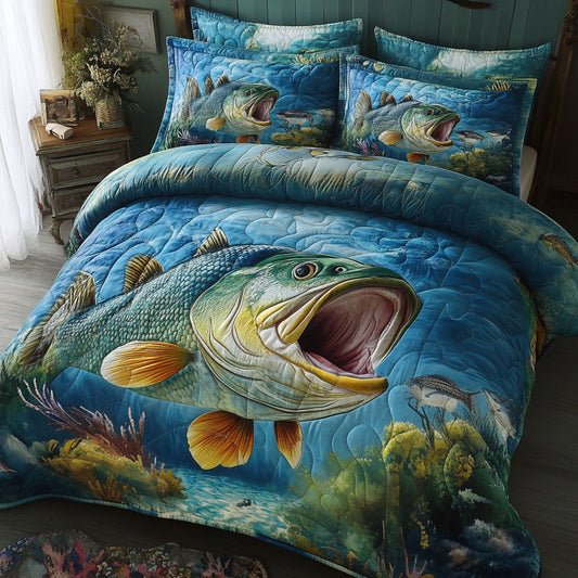 Waterside King 3-Piece Quilted Bedding Set NCU0PT6902