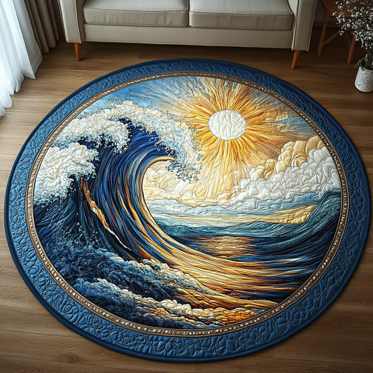 Wave Dance Quilted Round Mat NCU0DV5738