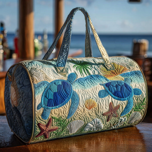 Wave Turtle Quilted Duffle Bag NCU0DV7493