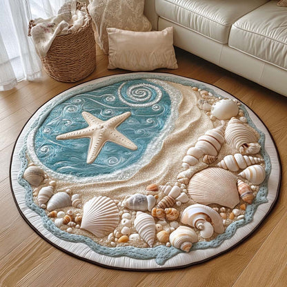 Waves and Wonders Quilted Round Mat NCU0NT7476