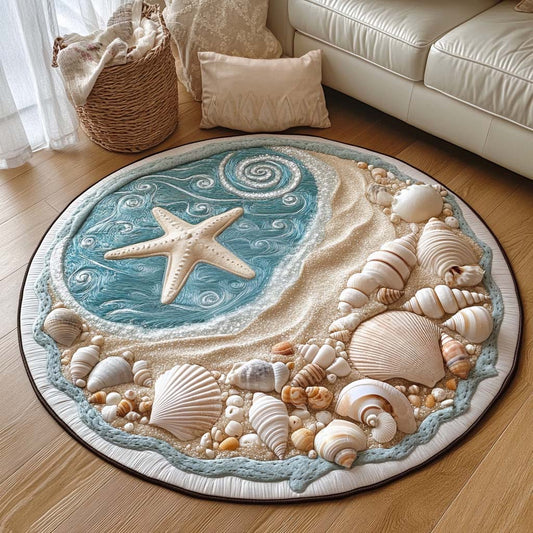Waves and Wonders Quilted Round Mat NCU0NT7476