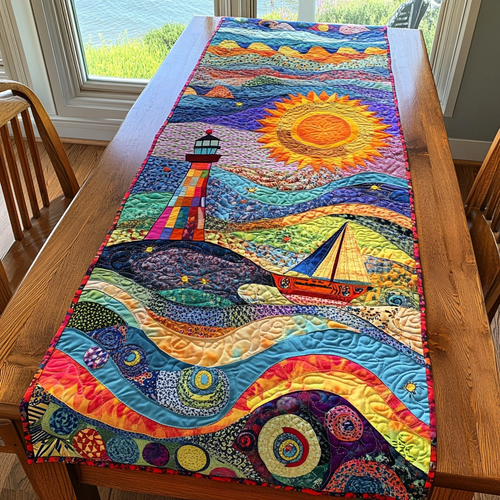 Waves of Light Quilted Table Runner NCU0DK628