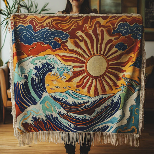 Waves of Light Woven Sofa Blanket NCU0PT4939